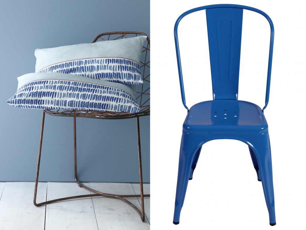 COUSSINS ET CHAISE BLEU 2