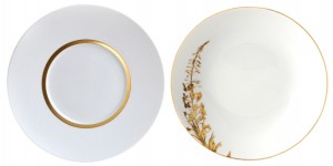 assiettes bernardaud or blanc